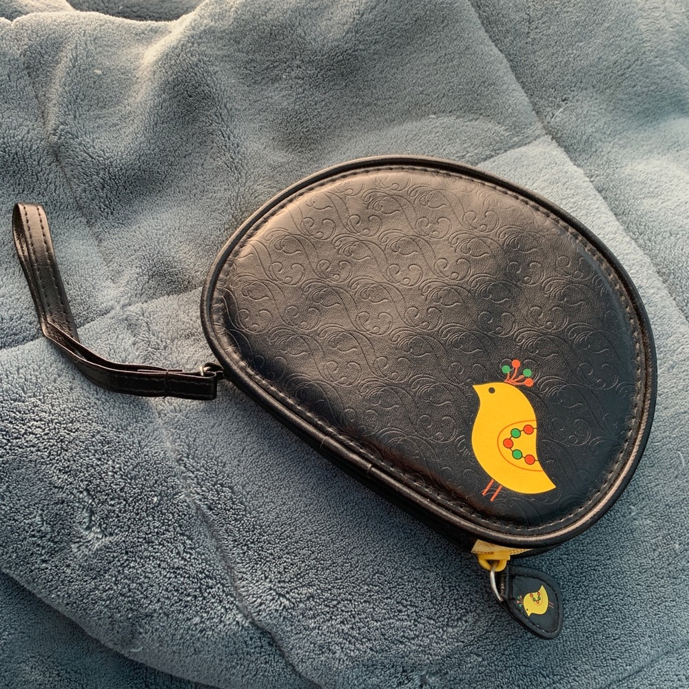 Birdie Polka Dot Wristlet